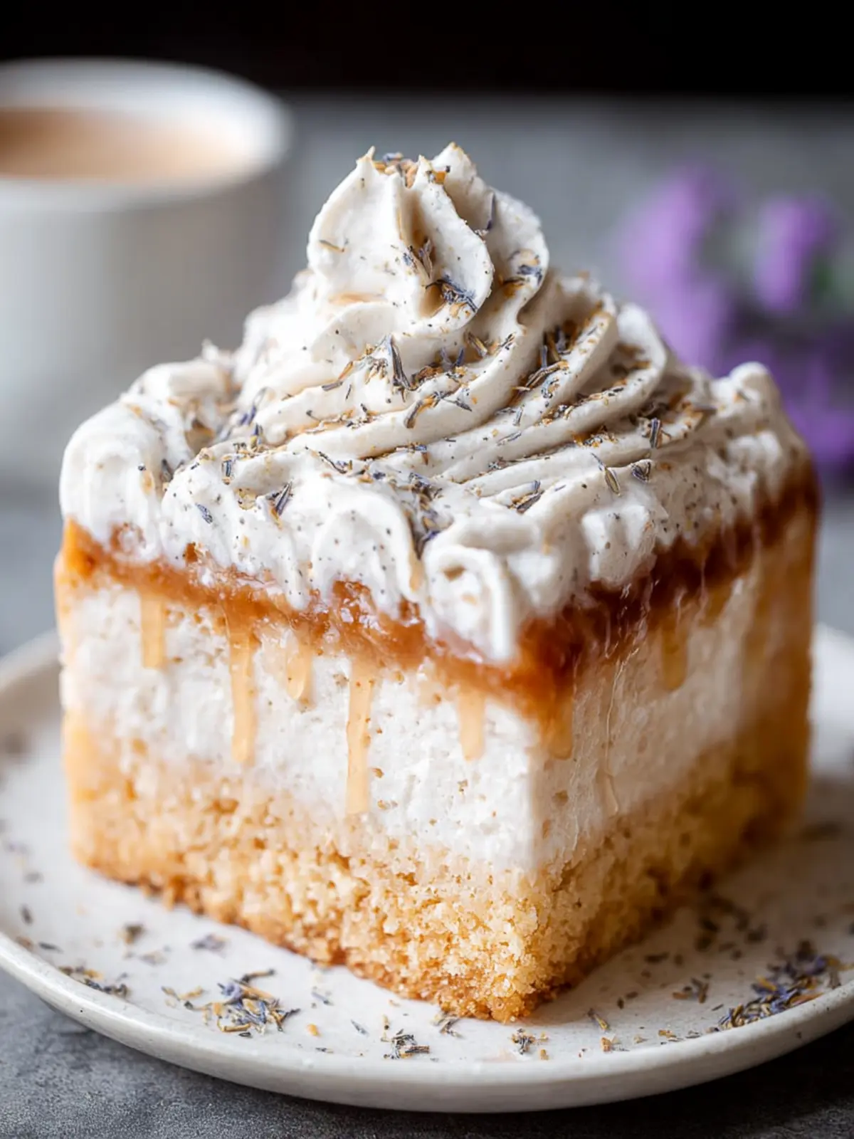 London Fog Cake – A Soft, Aromatic Earl Grey Dessert Inspired by the Classic Tea Latte First Image