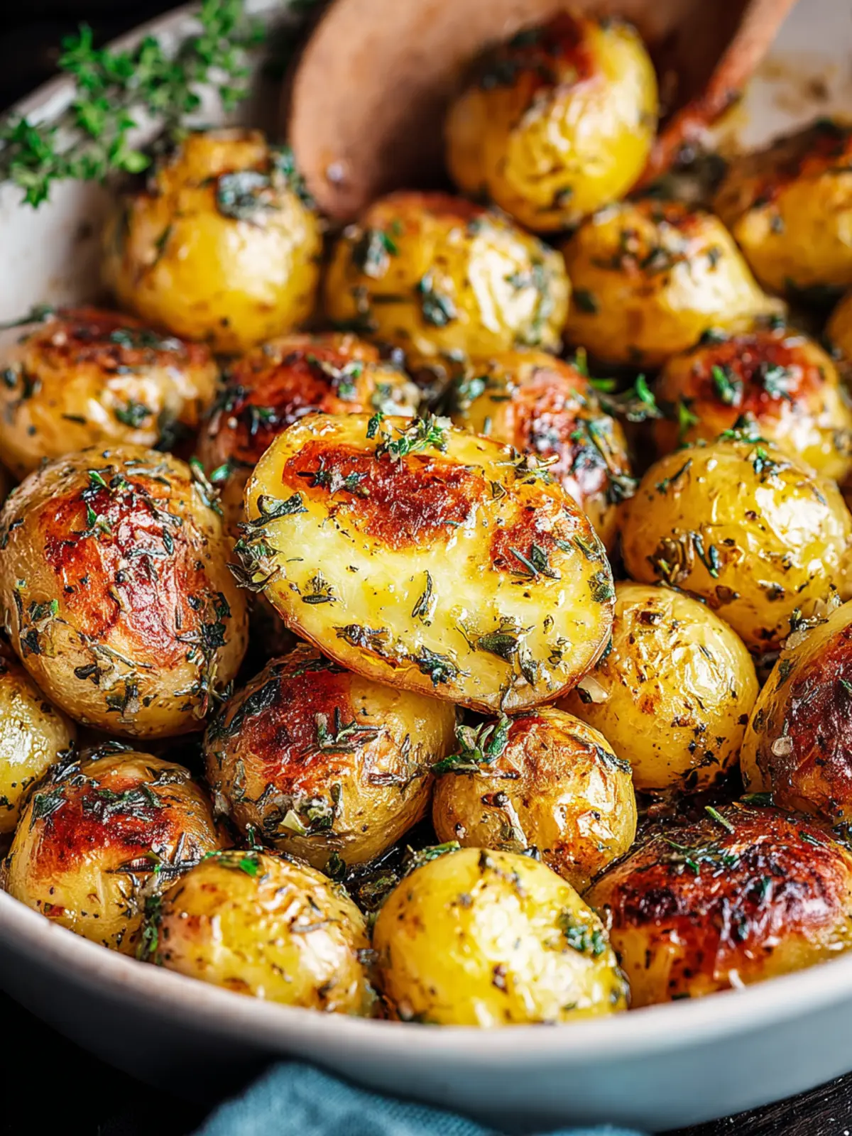 Irresistible Herb Butter Roasted Baby Potatoes Recipe First Image