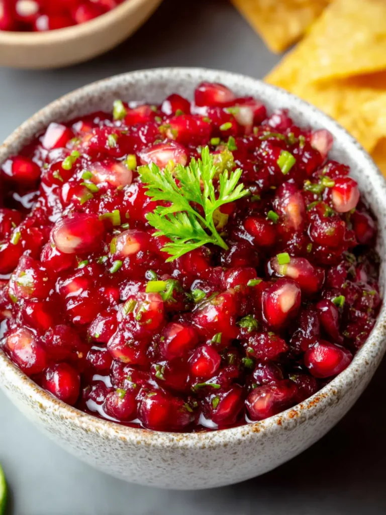 Delicious Cranberry Pomegranate Salsa Dip Recipe First Image