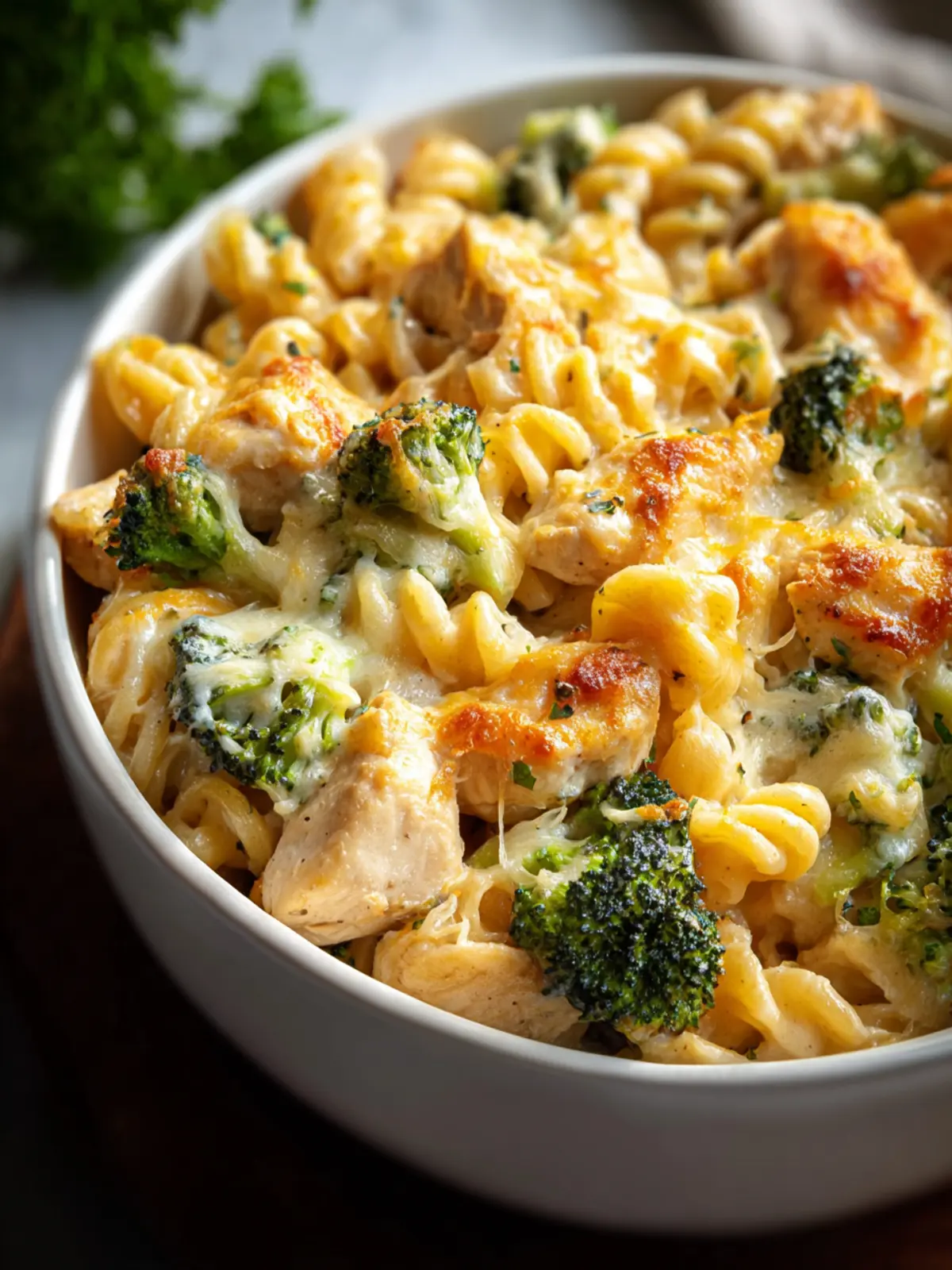 Comforting Chicken and Broccoli Pasta Bake Recipe First Image
