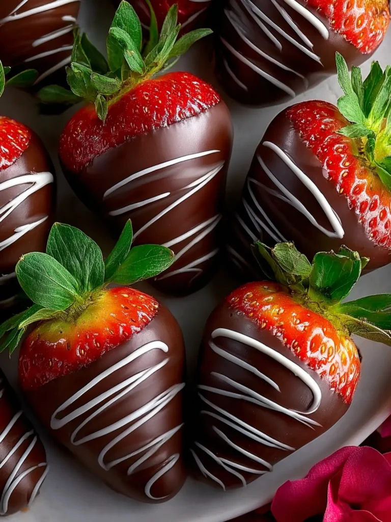 Indulge in Valentine’s Day Chocolate Covered Strawberries First Image