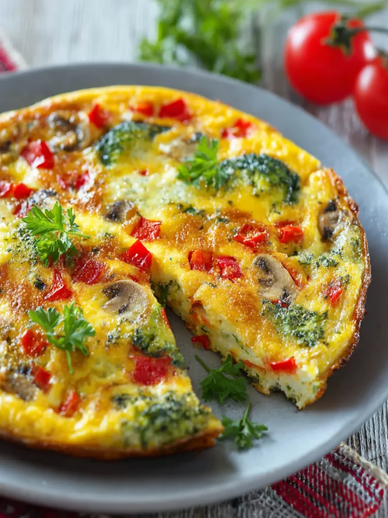 Frittata Recipe Easy Healthy Vegetable — A Light and Delicious Meal First Image