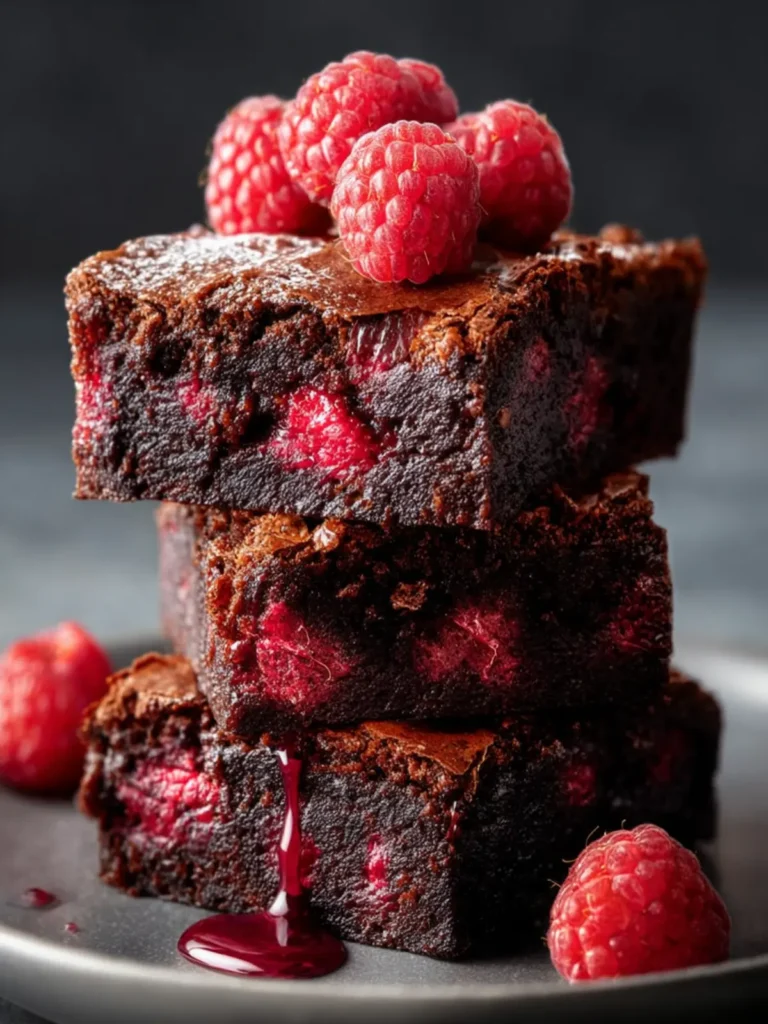 Ultimate Raspberry Brownies Recipe First Image