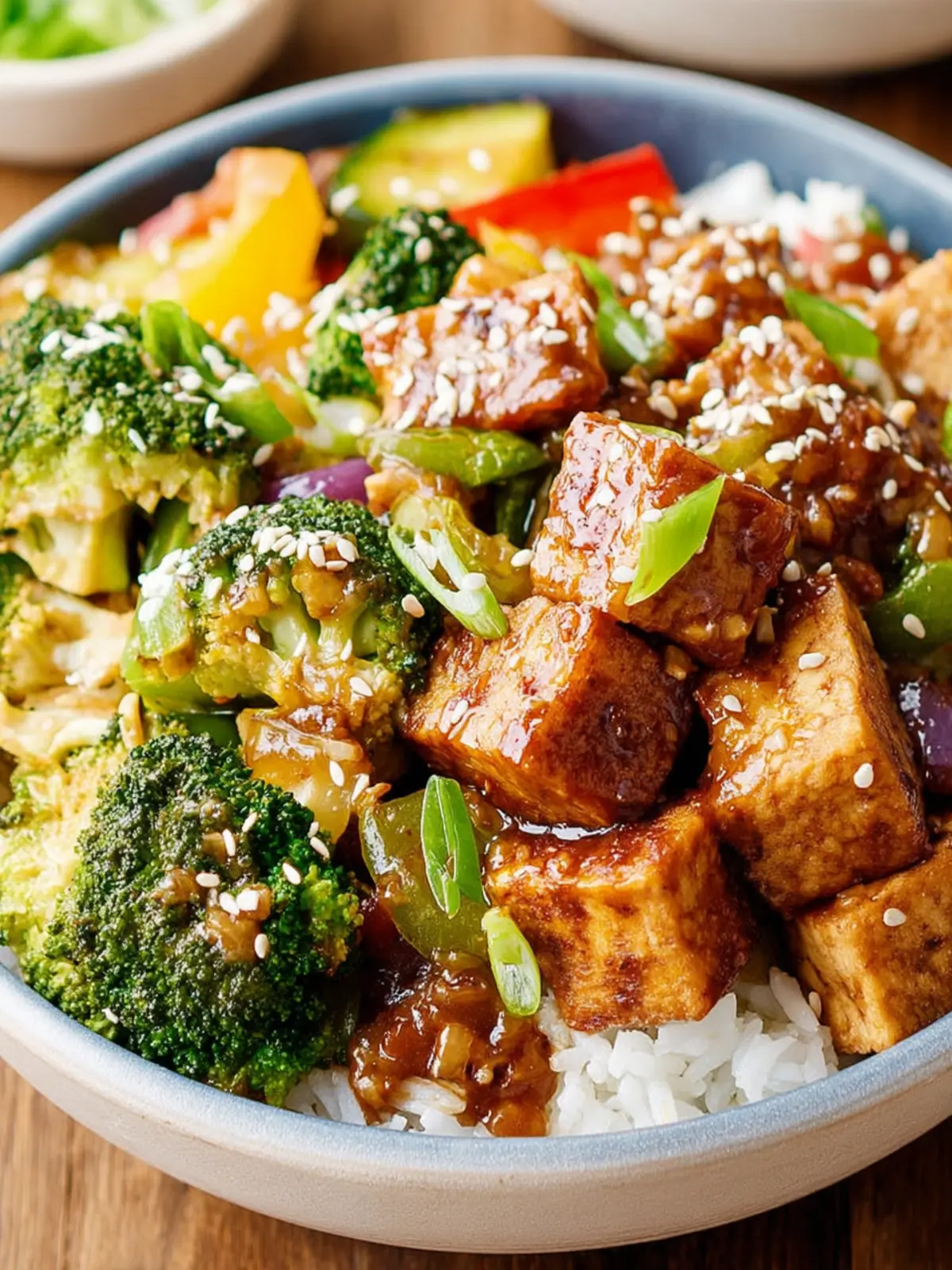 Peanut Butter Tofu Stir Fry First Image
