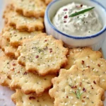 Sesame Almond Flour Crackers First Image