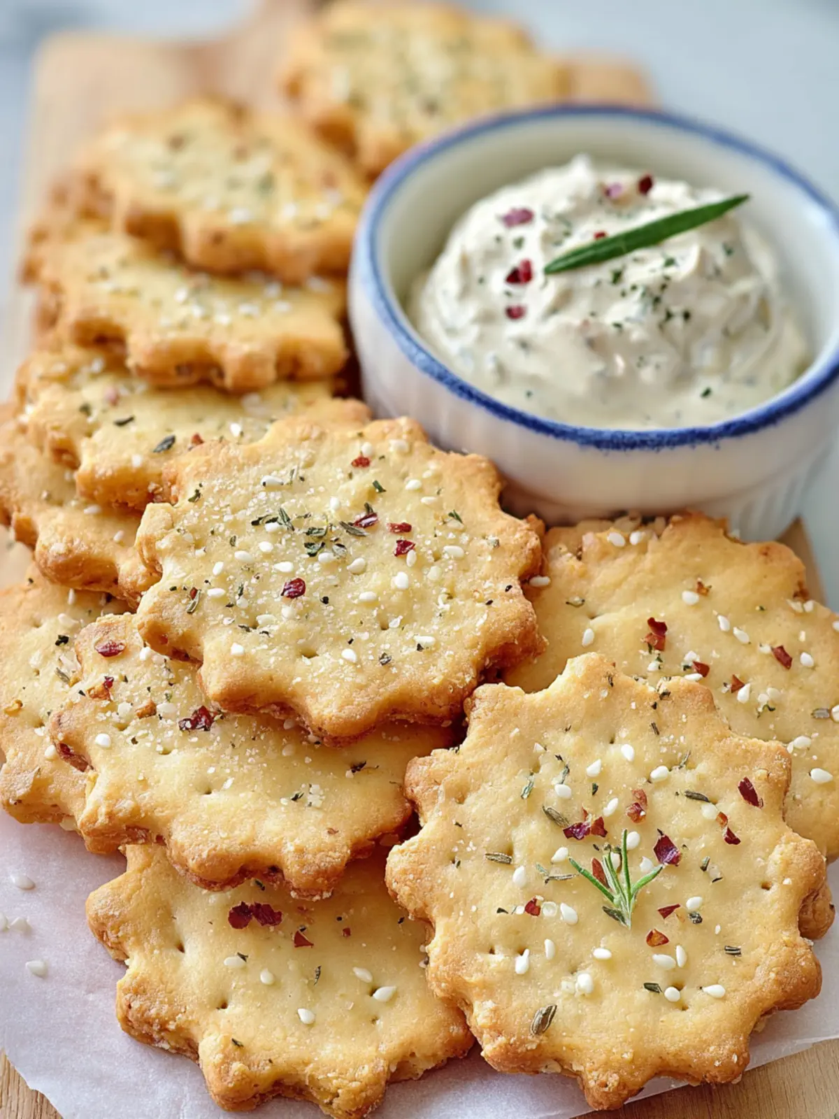 Sesame Almond Flour Crackers First Image