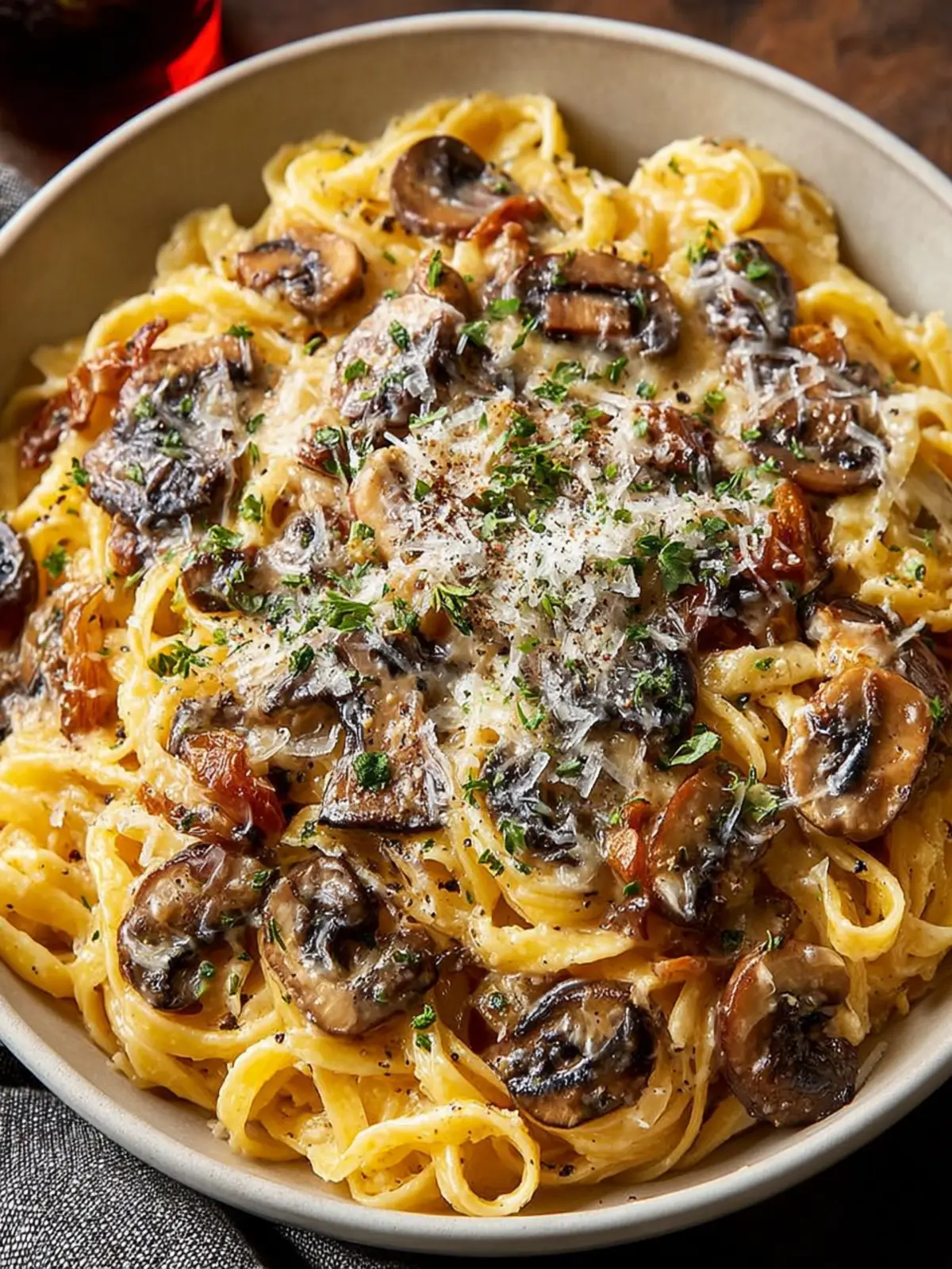 Caramelized Leek and Mushroom Gruyere Pasta: A Cozy, Gourmet Meal Ready for Any Night of the Week First Image