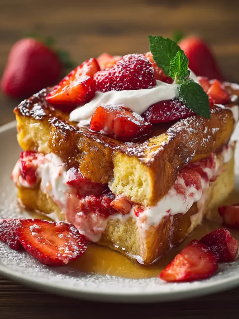 Strawberries & Cream French Toast Casserole: Delight! First Image