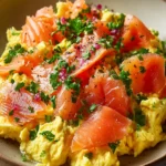 Indulge in Smoked Salmon Egg Scramble for Brunch Bliss First Image