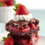 Chocolate Covered Strawberry Brownies First Image