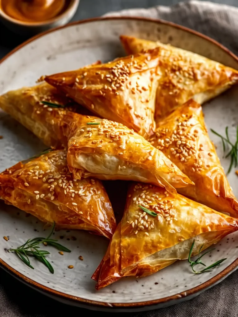 Irresistible Pumpkin Ricotta Stuffed Phyllo Triangles First Image