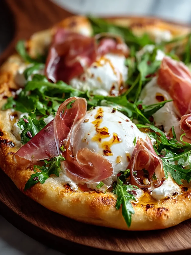 Irresistible Prosciutto and Honey Burrata Pizza Recipe First Image