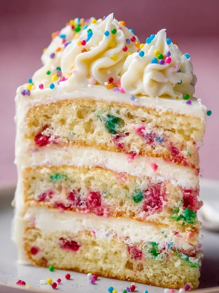 Eggless Funfetti Cake First Image