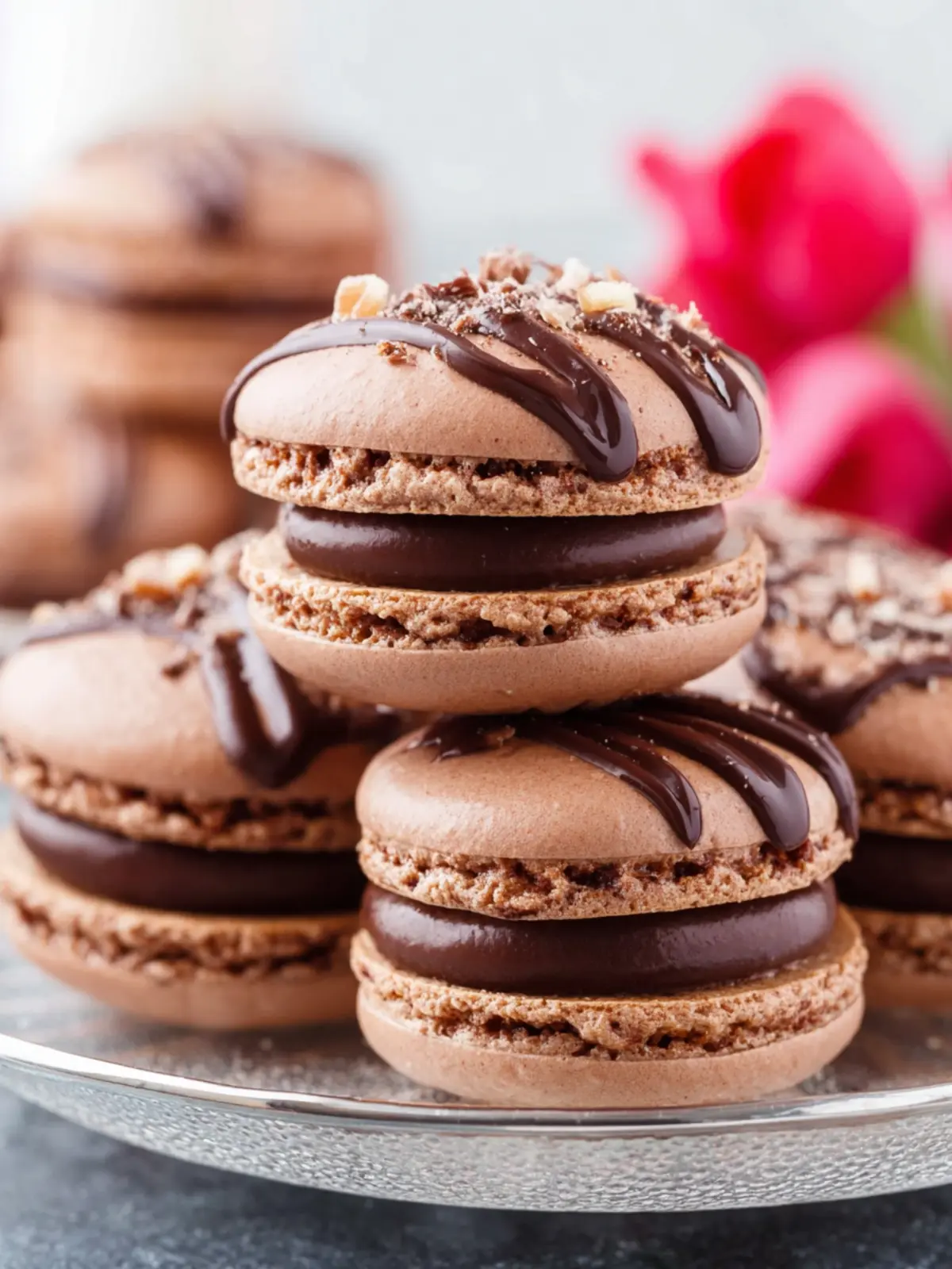Chocolate Macarons First Image