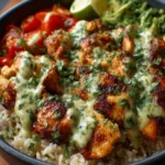 Peruvian Chicken and Rice with Green Sauce First Image