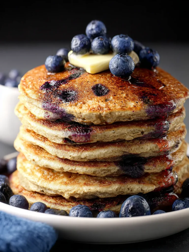 Blueberry Oat Pancakes First Image
