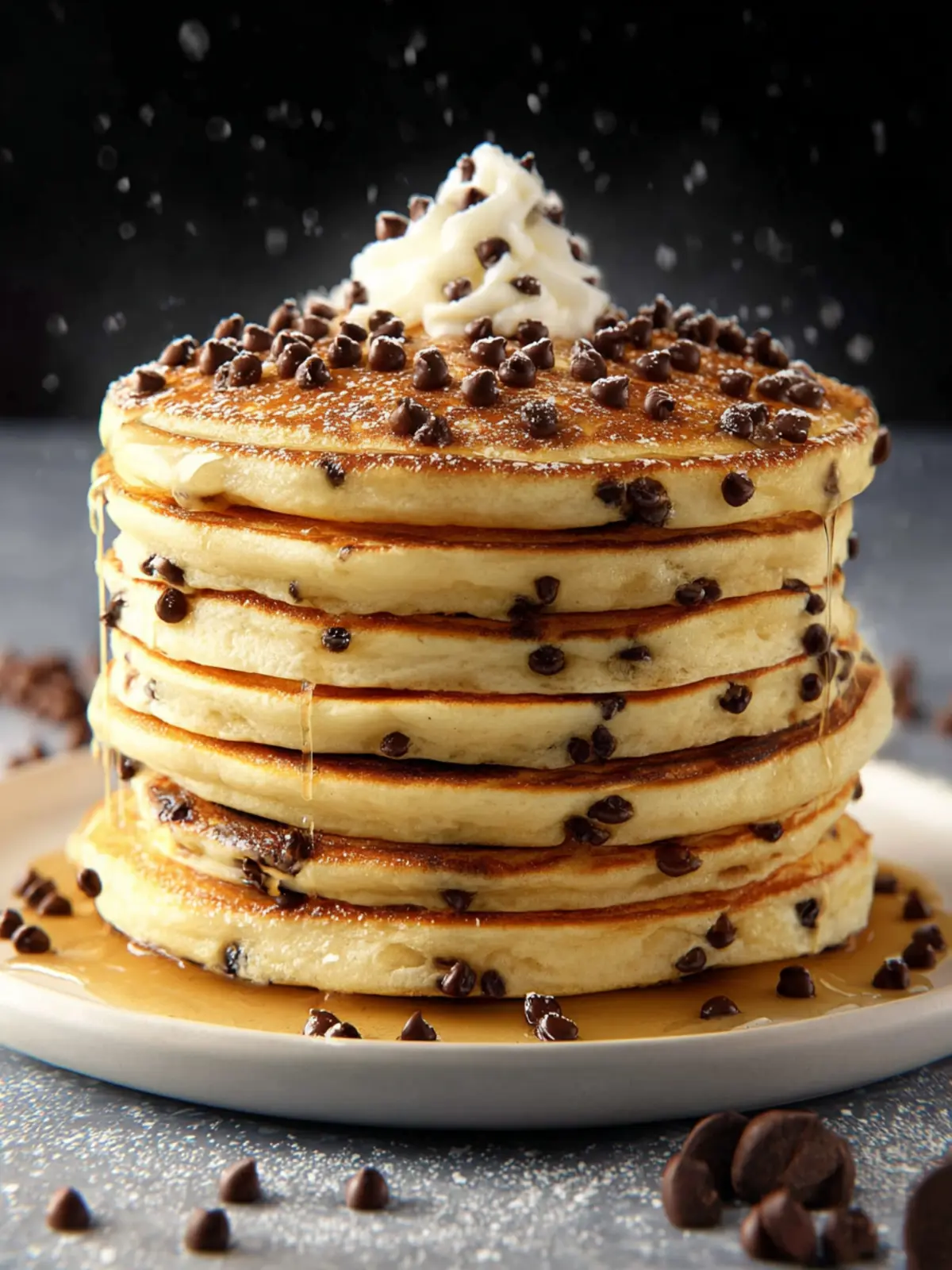 Chocolate Chip Pancakes First Image
