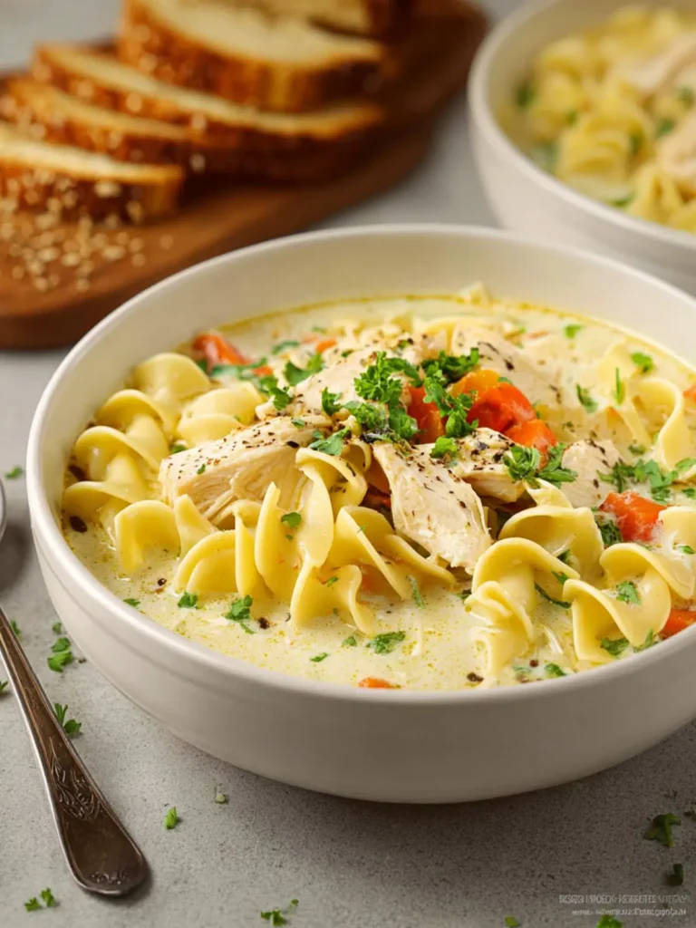 Creamy Chicken Noodle Soup First Image