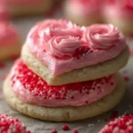 Soft Valentine's Day Frosted Sugar Cookies First Image