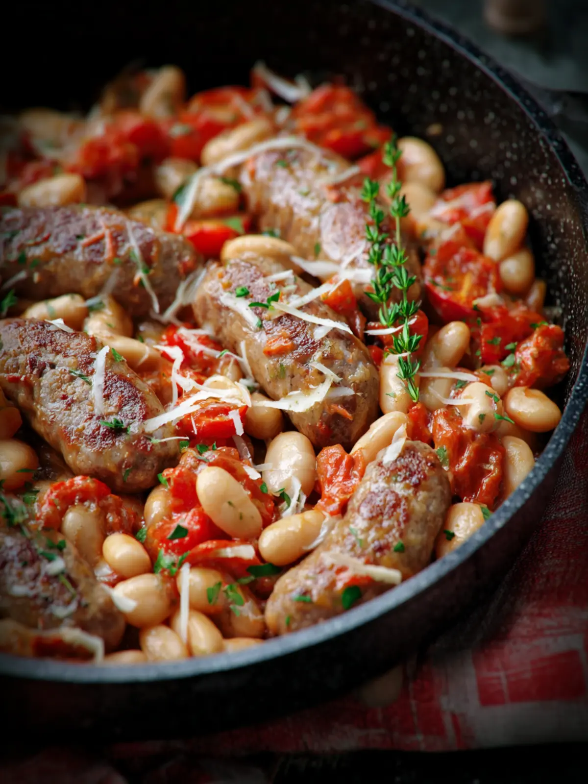 Italian Sausage and White Bean Skillet First Image