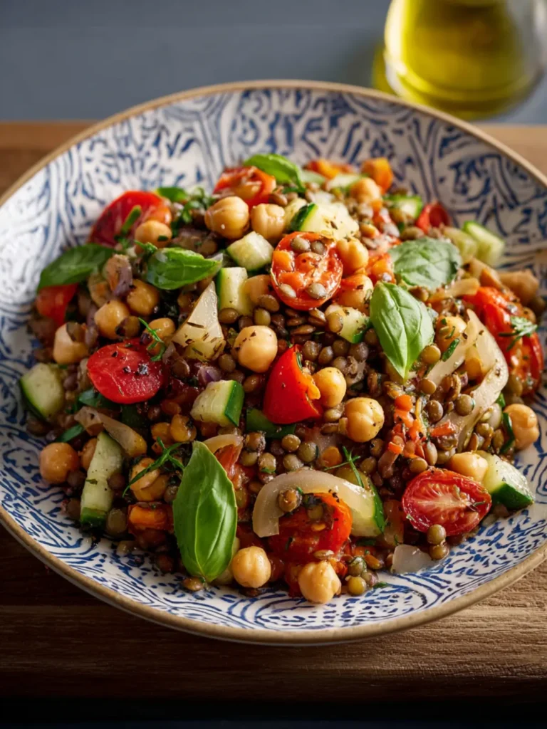 Lentil & Garbanzo Bean Salad (30 Grams Protein) First Image