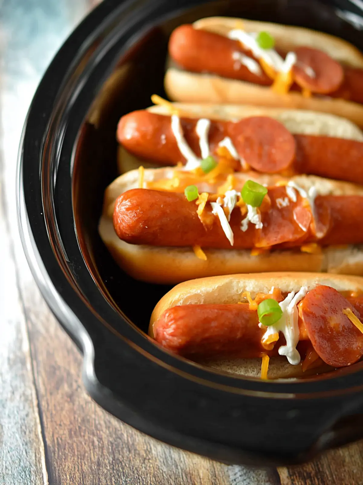 Slow Cooker Hot Dogs on High First Image