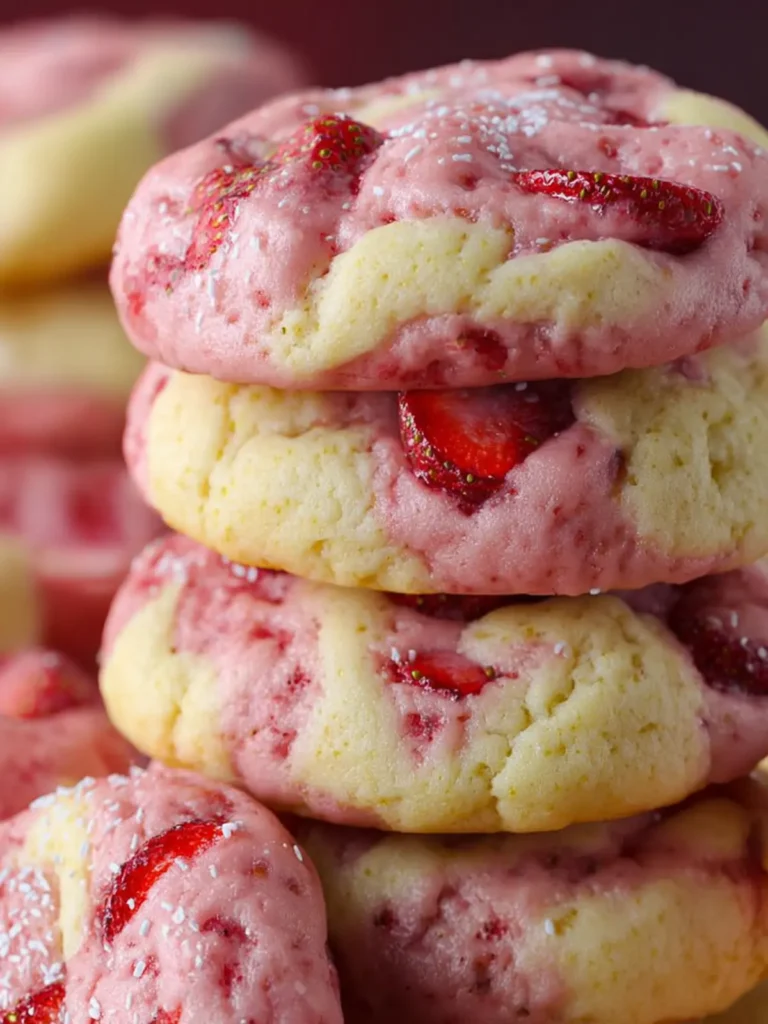 Strawberry Cream Cheese Cookies First Image
